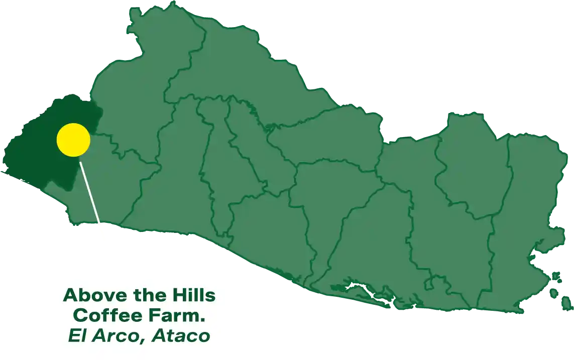 Map of coffee farm location